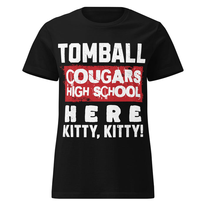 Tomball High School Cougars Women's Black SoftStyle T-shirt 231