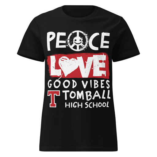 Tomball High School Cougars Women's Black SoftStyle T-shirt 240