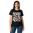 Lady wearing Tomball High School Cougars Women's Black SoftStyle T-shirt 236