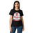 Woman wearing Tomball High School Cougars Women's Black SoftStyle T-shirt 219