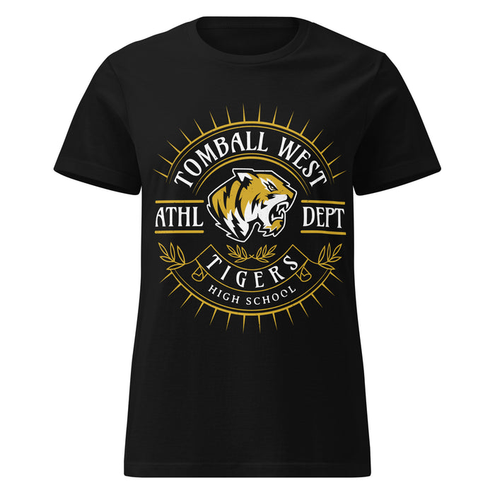Tomball West High School Tigers Women's Black SoftStyle T-shirt 201