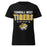 Tomball West High School Tigers Women's Black SoftStyle T-shirt 003