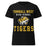 Tomball West High School Tigers Women's Black SoftStyle T-shirt 006