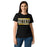 Woman wearing Tomball West High School Tigers Women's Black SoftStyle T-shirt 098