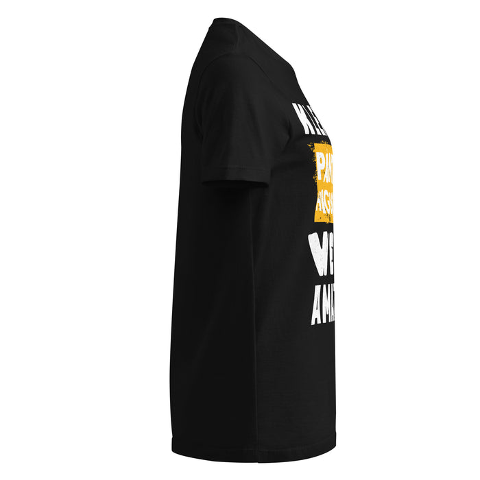 Side view of Klein Oak High School Panthers Women's Black SoftStyle T-shirt 231