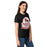 Side view of North Shore High School Mustangs Women's Black SoftStyle T-shirt 219