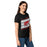 Side view of Odessa High School Bronchos Women's Black SoftStyle T-shirt 223