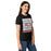 Side view of Odessa High School Bronchos Women's Black SoftStyle T-shirt 235
