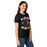 Side view of Porter High School Spartans Women's Black SoftStyle T-shirt 228