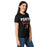 Side view of Porter High School Spartans Women's Black SoftStyle T-shirt 003