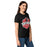 Side view of Porter High School Spartans Women's Black SoftStyle T-shirt 209