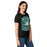 Side view of Reagan High School Rattlers Women's Black SoftStyle T-shirt 207