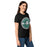 Side view of Reagan High School Rattlers Women's Black SoftStyle T-shirt 203