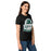 Side view of Reagan High School Rattlers Women's Black SoftStyle T-shirt 219
