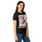 Side view of Round Rock High School Dragons Women's Black SoftStyle T-shirt 226