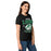 Side view of Spring High School Lions Women's Black SoftStyle T-shirt 204