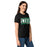 Side view of Spring High School Lions Women's Black SoftStyle T-shirt 098