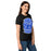 Side view of Taylor High School Mustangs Women's Black SoftStyle T-shirt 207