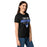 Side view of Taylor High School Mustangs Women's Black SoftStyle T-shirt 003