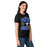Side view of Taylor High School Mustangs Women's Black SoftStyle T-shirt 030