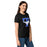 Side view of Taylor High School Mustangs Women's Black SoftStyle T-shirt 200