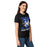 Side view of Taylor High School Mustangs Women's Black SoftStyle T-shirt 205