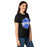 Side view of Taylor High School Mustangs Women's Black SoftStyle T-shirt 209
