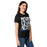 Side view of Taylor High School Mustangs Women's Black SoftStyle T-shirt 236