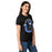 Side view of Taylor High School Mustangs Women's Black SoftStyle T-shirt 229