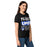 Side view of Taylor High School Mustangs Women's Black SoftStyle T-shirt 240
