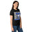 Side view of Taylor High School Mustangs Women's Black SoftStyle T-shirt 235
