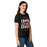 Side view of Tomball High School Cougars Women's Black SoftStyle T-shirt 210