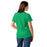 Back view of Spring High School Lions Women's Irish Green SoftStyle T-shirt 009