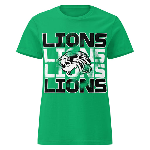 Spring High School Lions Women's Irish Green SoftStyle T-shirt 233