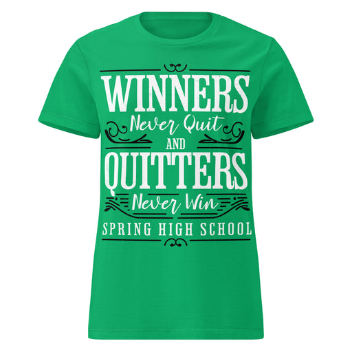 Spring High School Lions Women's Irish Green SoftStyle T-shirt 237