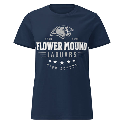 Flower Mound High School Jaguars Women's Navy Blue SoftStyle T-shirt 217
