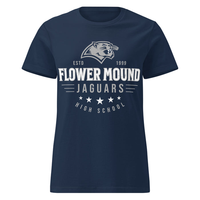 Flower Mound High School Jaguars Women's Navy Blue SoftStyle T-shirt 217