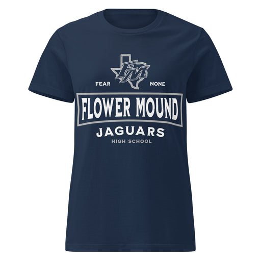 Flower Mound High School Jaguars Women's Navy Blue SoftStyle T-shirt 202