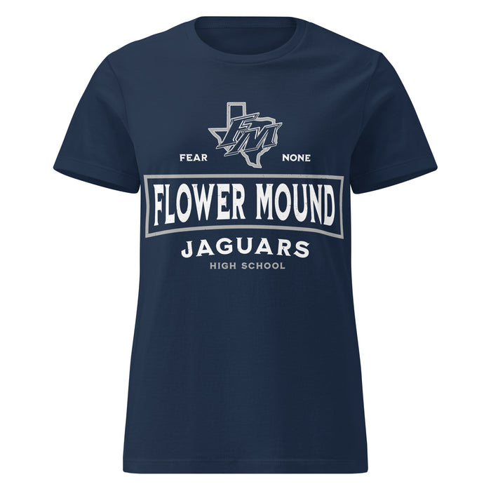 Flower Mound High School Jaguars Women's Navy Blue SoftStyle T-shirt 202