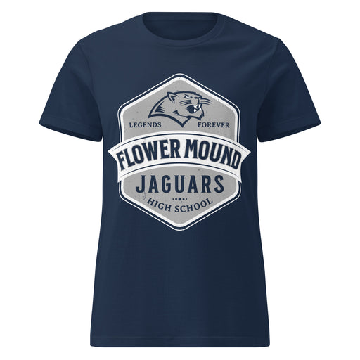 Flower Mound High School Jaguars Women's Navy Blue SoftStyle T-shirt 209