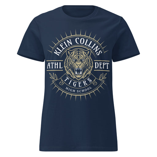 Klein Collins High School Tigers Women's Navy Blue SoftStyle T-shirt 201