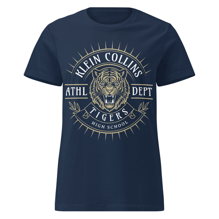 Klein Collins High School Tigers Women's Navy Blue SoftStyle T-shirt 201