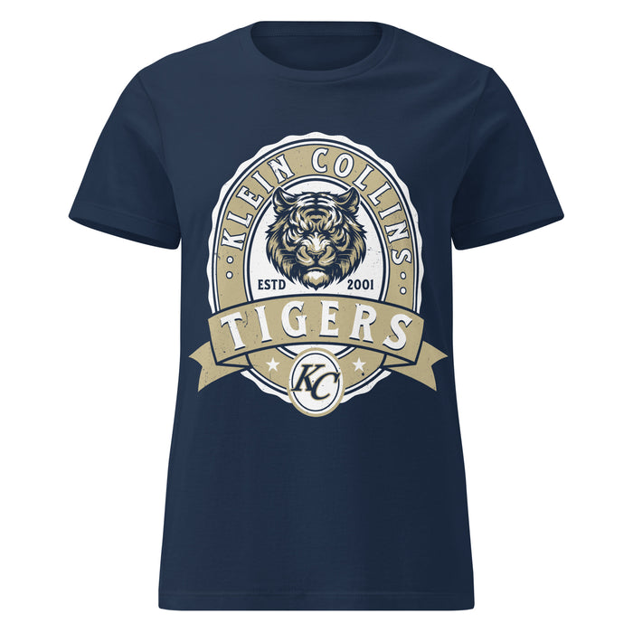 Klein Collins High School Tigers Women's Navy Blue SoftStyle T-shirt 212