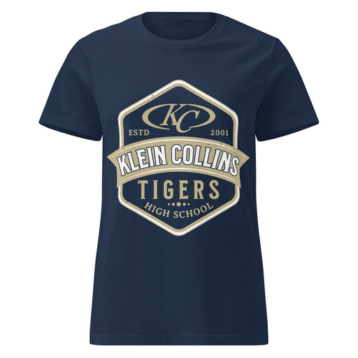 Klein Collins High School Tigers Women's Navy Blue SoftStyle T-shirt 209