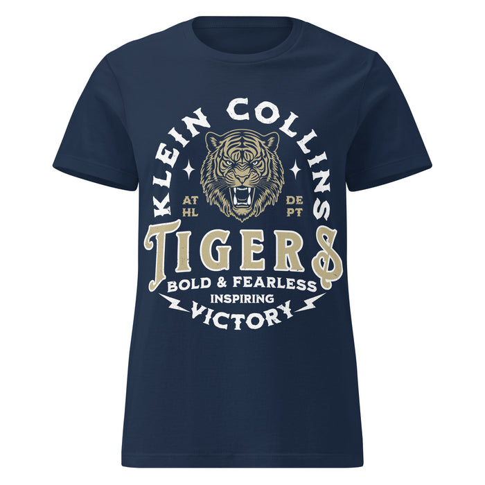 Klein Collins High School Tigers Women's Navy Blue SoftStyle T-shirt 206