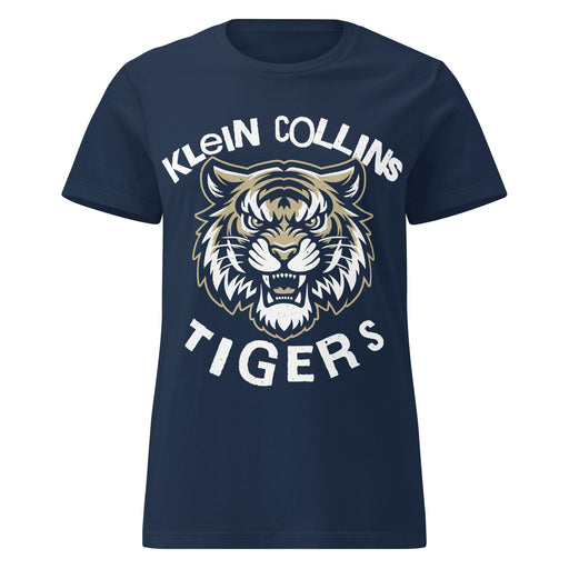 Klein Collins High School Tigers Women's Navy Blue SoftStyle T-shirt 228