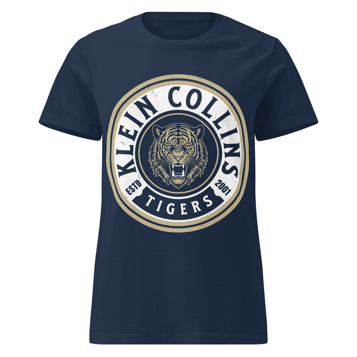 Klein Collins High School Tigers Women's Navy Blue SoftStyle T-shirt 220