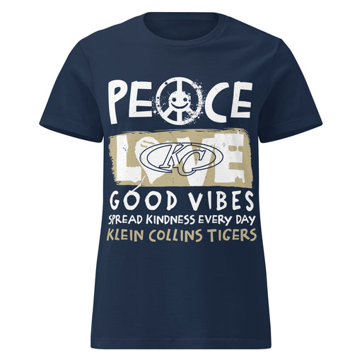 Klein Collins High School Tigers Women's Navy Blue SoftStyle T-shirt 240