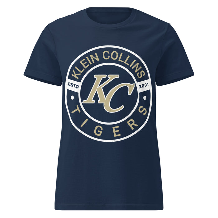 Klein Collins High School Tigers Women's Navy Blue SoftStyle T-shirt 239