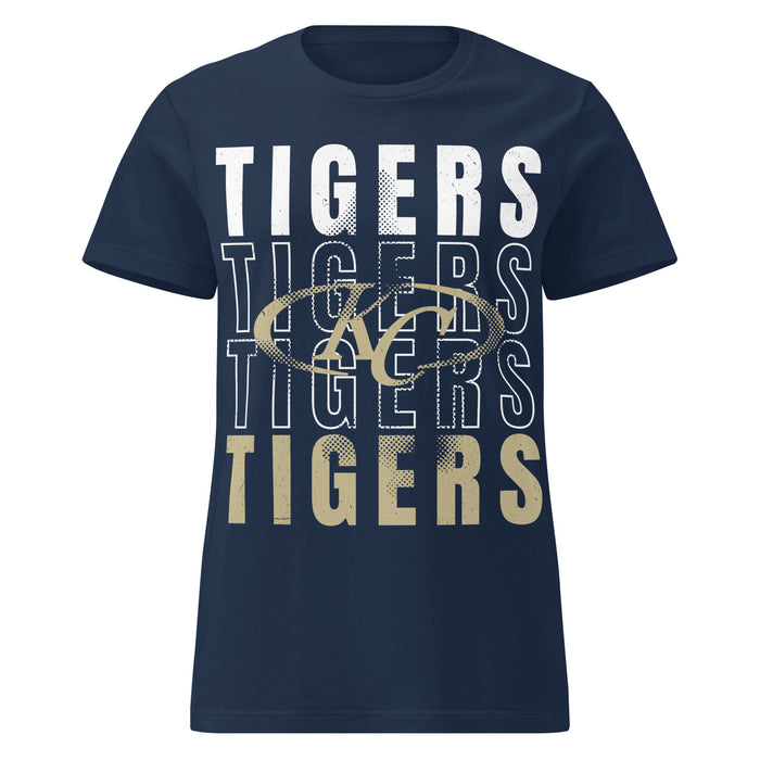 Klein Collins High School Tigers Women's Navy Blue SoftStyle T-shirt 233